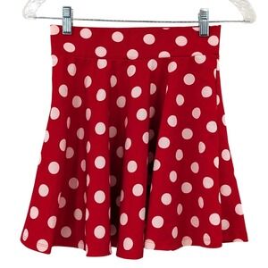 Disney Bounding Red Polka Dot Skater Skirt Minnie Inspired Retro S
